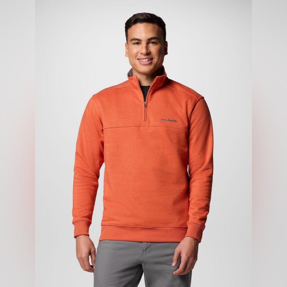 Men's Columbia Hart‎ Mountain II Half Zip Fleece Pullover Sweatshirt Large Warm